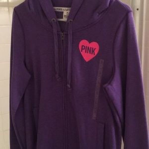 Purple zip up hoodie from Victoria’s Secret pink